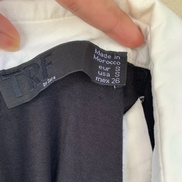 Zara Black Collar Top - Picture 5 of 5